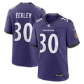 Baltimore Ravens Ryan Eckley Nike Purple Team Game Jersey