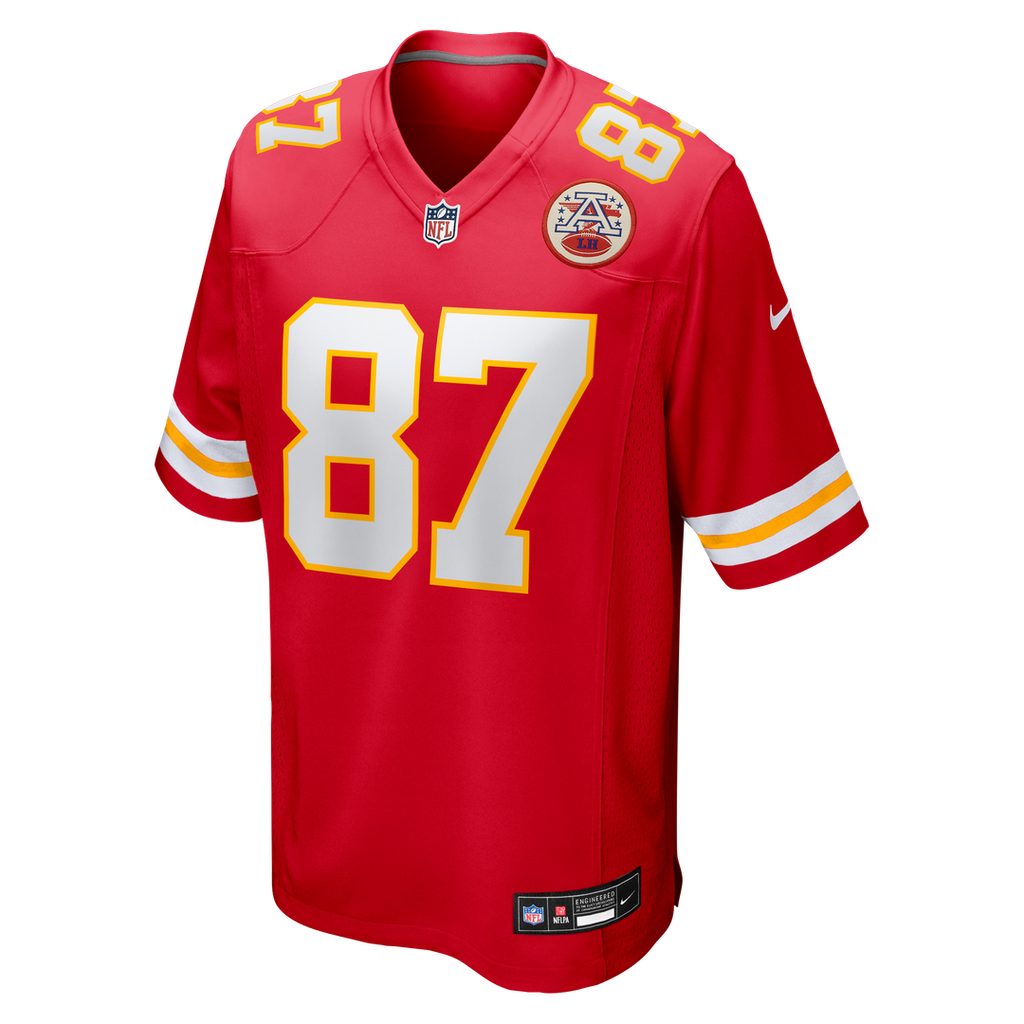 Kansas City Chiefs Travis Kelce Nike White Player Game Jersey