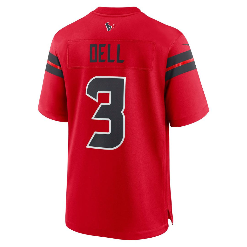 Houston Texans Tank Dell Nike Navy Game Jersey