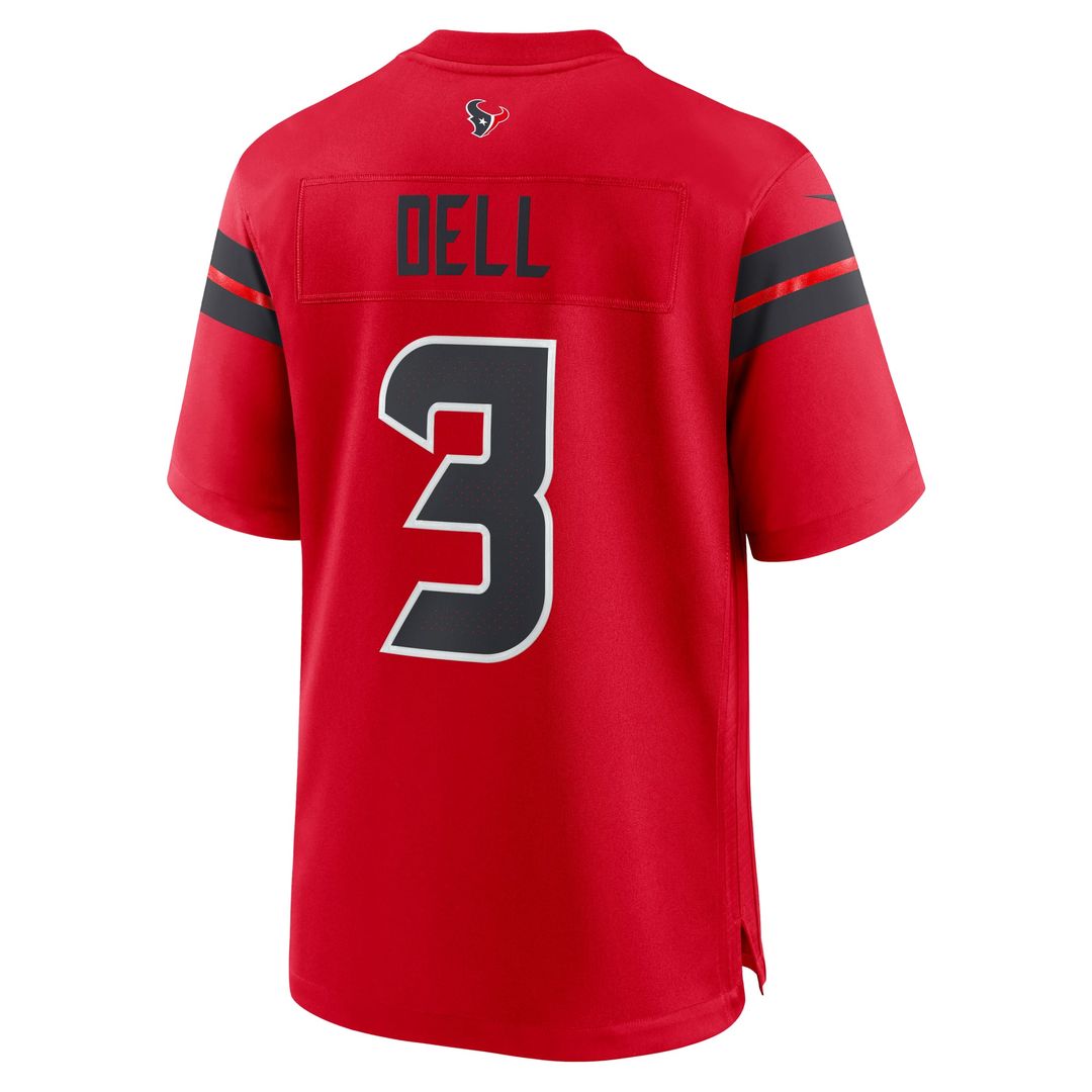 Houston Texans Tank Dell Nike Navy Game Jersey
