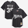 Florida Marlins Dontrelle Willis Mitchell & Ness Black Authentic Batting Practice Jersey