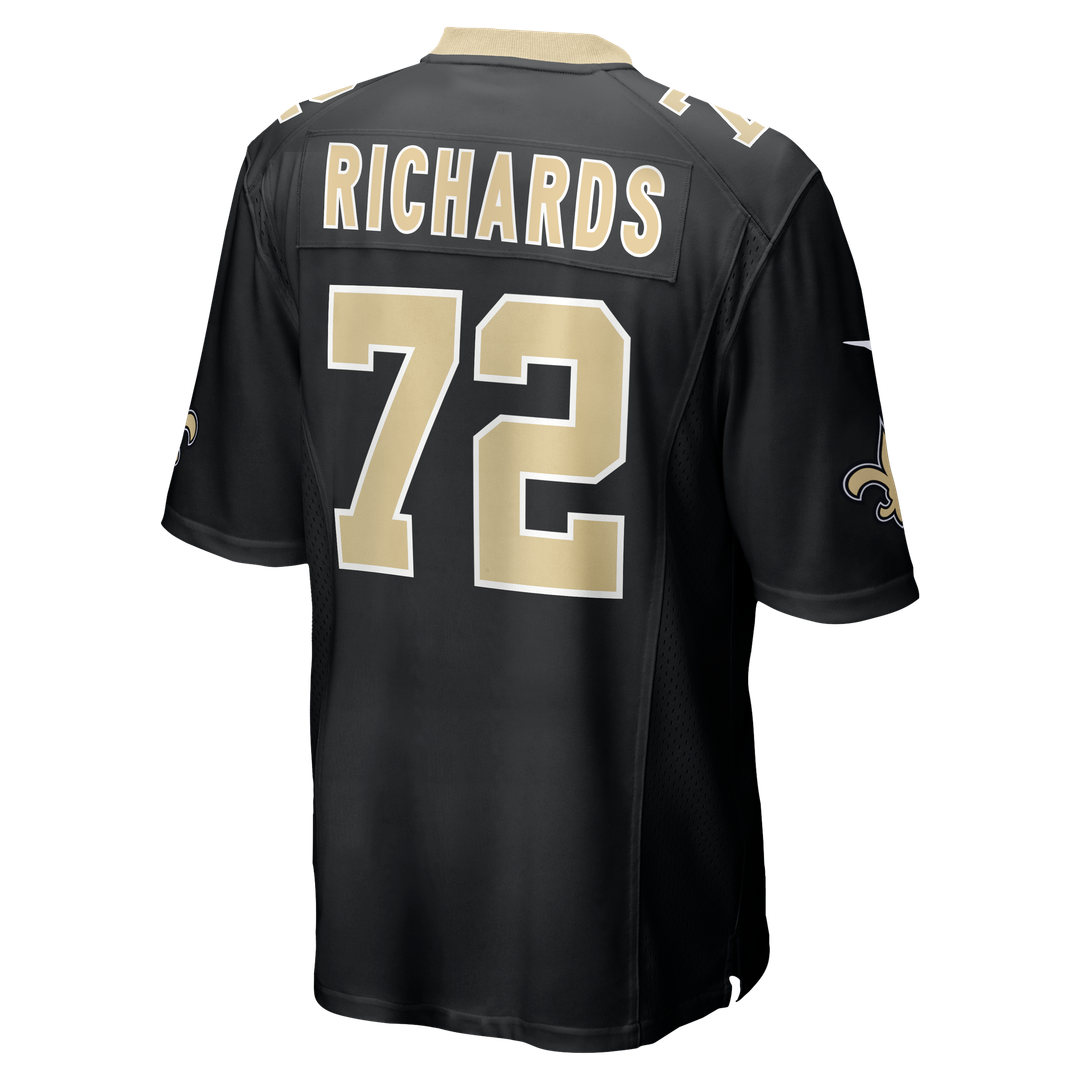 New Orleans Saints Asim Richards Nike Black Team Game Jersey