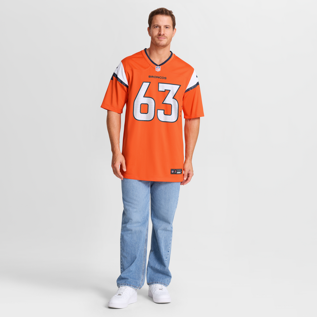 Denver Broncos Alex Palczewski Nike Orange Team Game Jersey