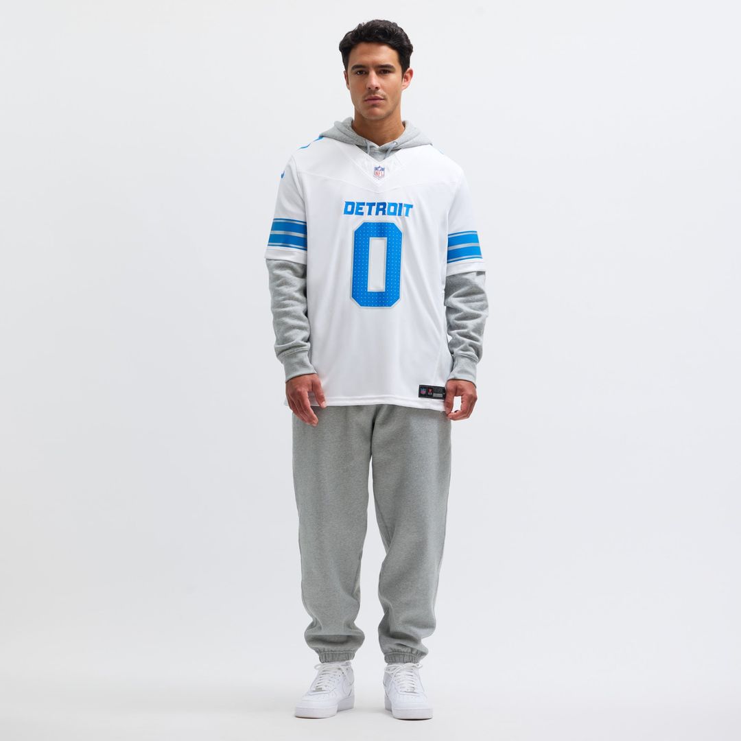 Detroit Lions Jahmyr Gibbs Nike White Vapor F.U.S.E. Limited Jersey