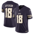 Minnesota Vikings Justin Jefferson Nike Purple 2026 Rivalries Collection Stitched Limited Jersey