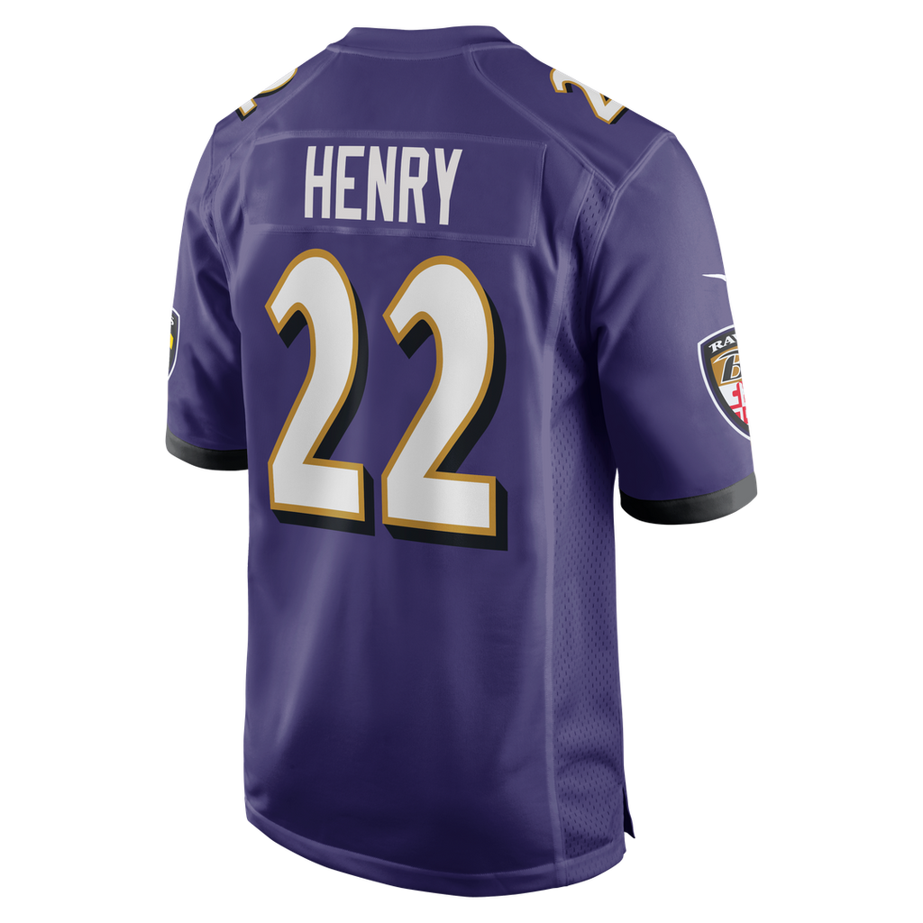 Baltimore Ravens Derrick Henry Nike Purple Game Player Jersey