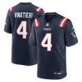New England Patriots Adam Vinatieri Nike Navy Team Retired Game Jersey