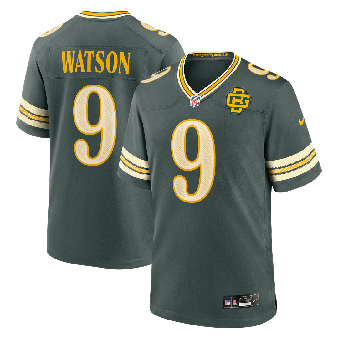 Green Bay Packers Christian Watson Nike Green 2026 Rivalries Collection Game Jersey