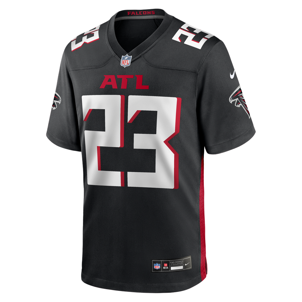 Atlanta Falcons DeMarcco Hellams Nike Black Team Game Jersey