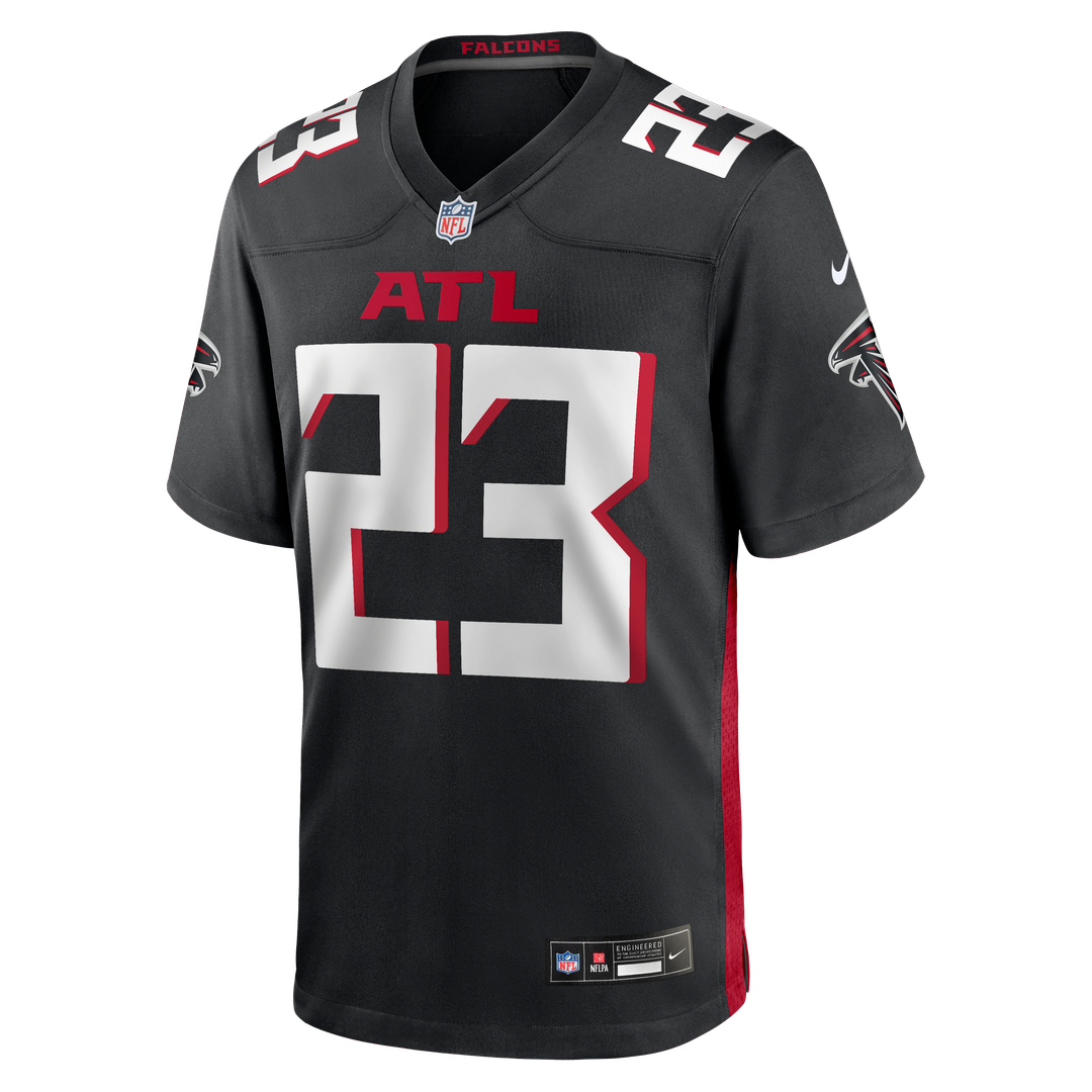 Atlanta Falcons DeMarcco Hellams Nike Black Team Game Jersey