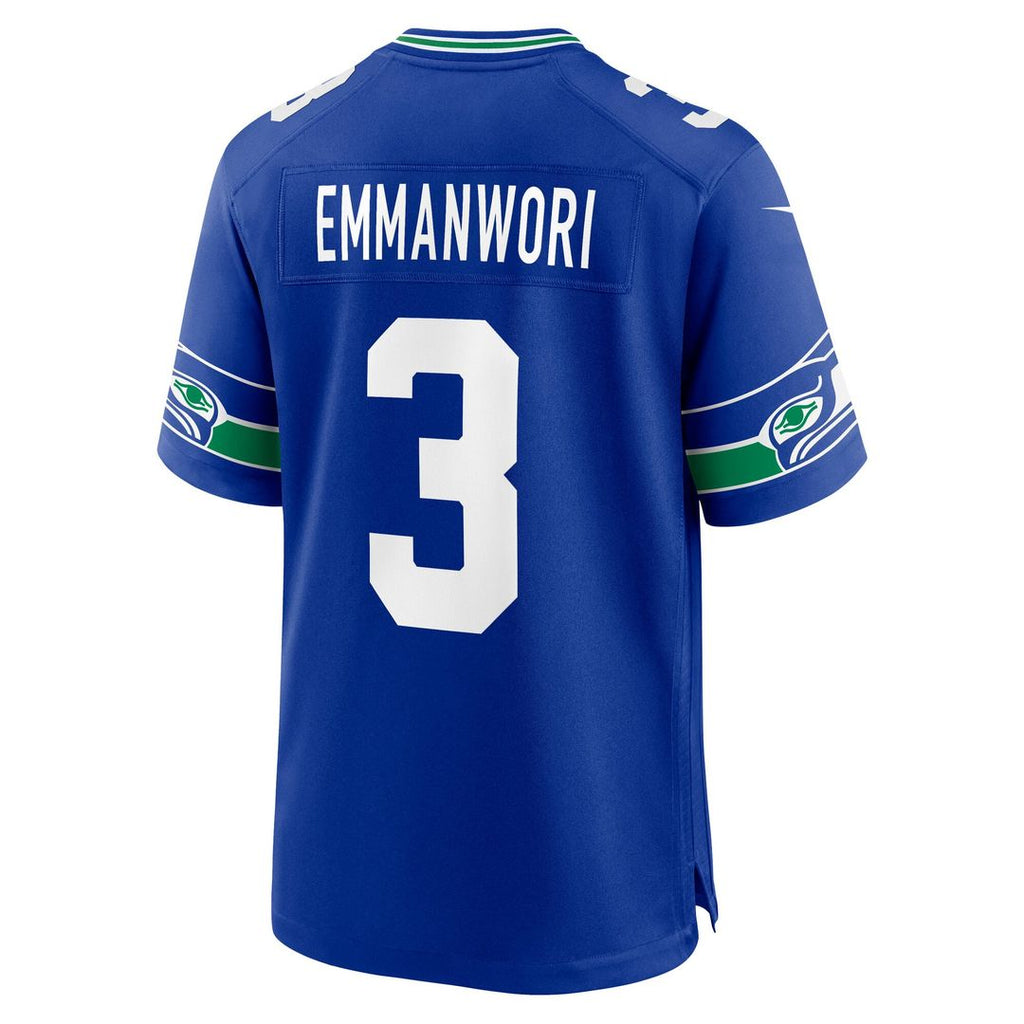 Seattle Seahawks Nick Emmanwori Nike White Game Jersey