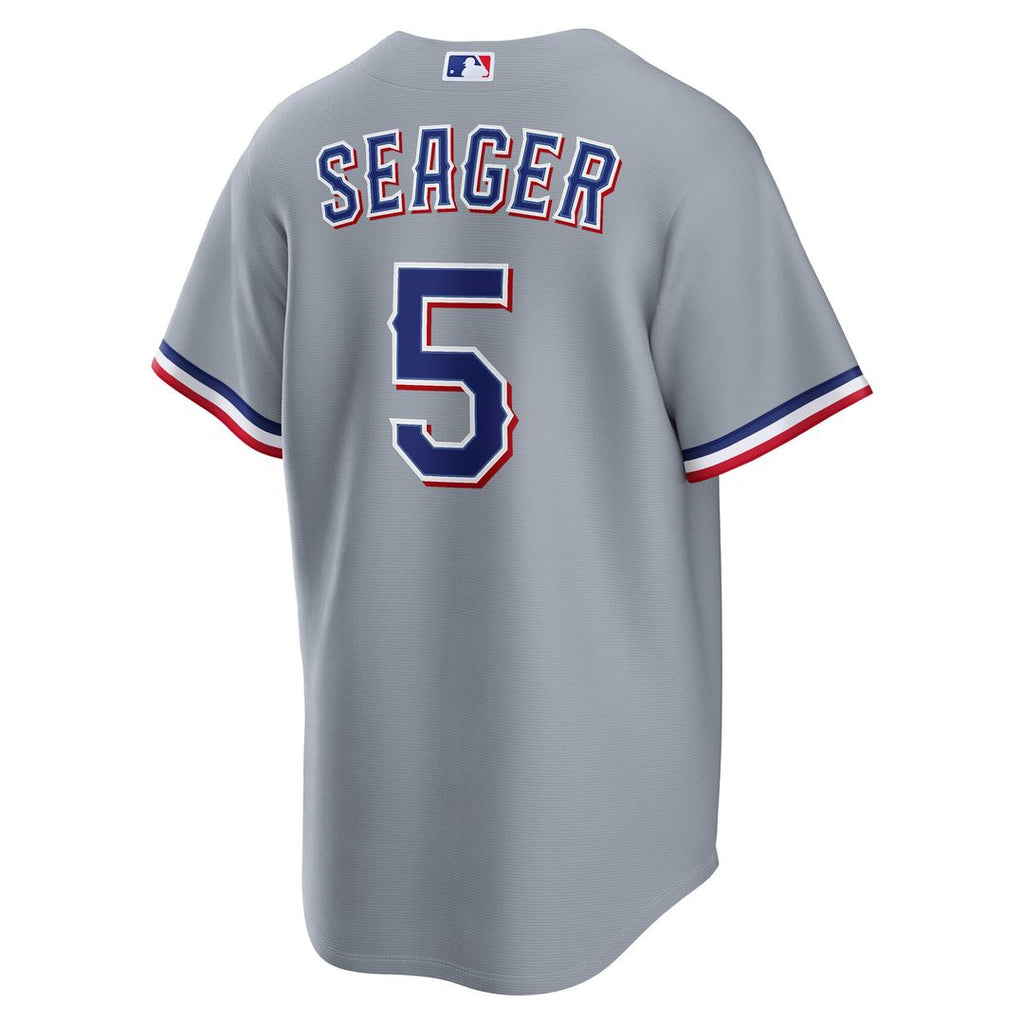 Texas Rangers Corey Seager Nike Gray Road Replica Jersey