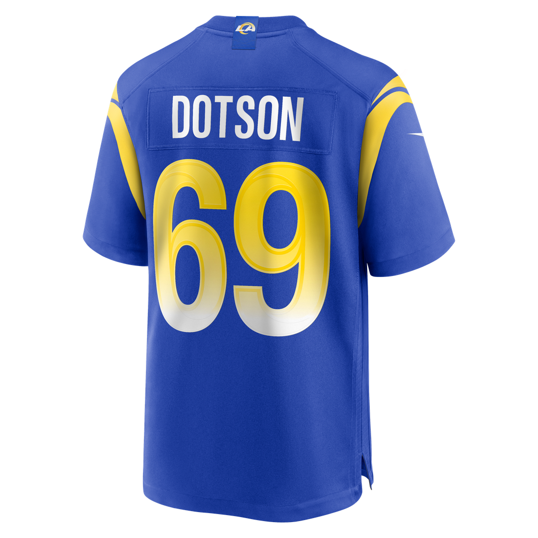 Los Angeles Rams Kevin Dotson Nike Royal Game Jersey