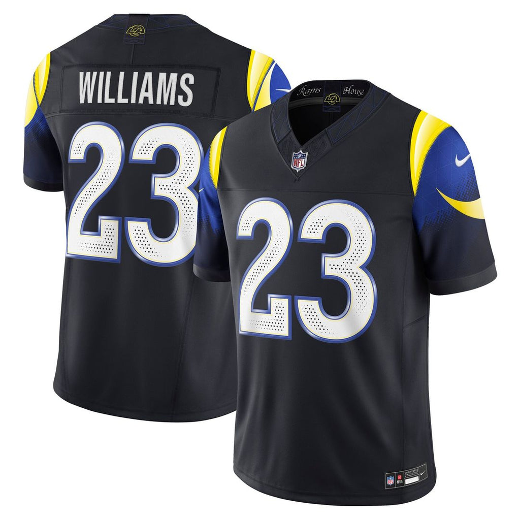 Los Angeles Rams Kyren Williams Nike Dark Blue Rivalries Collection Stitched Limited Jersey