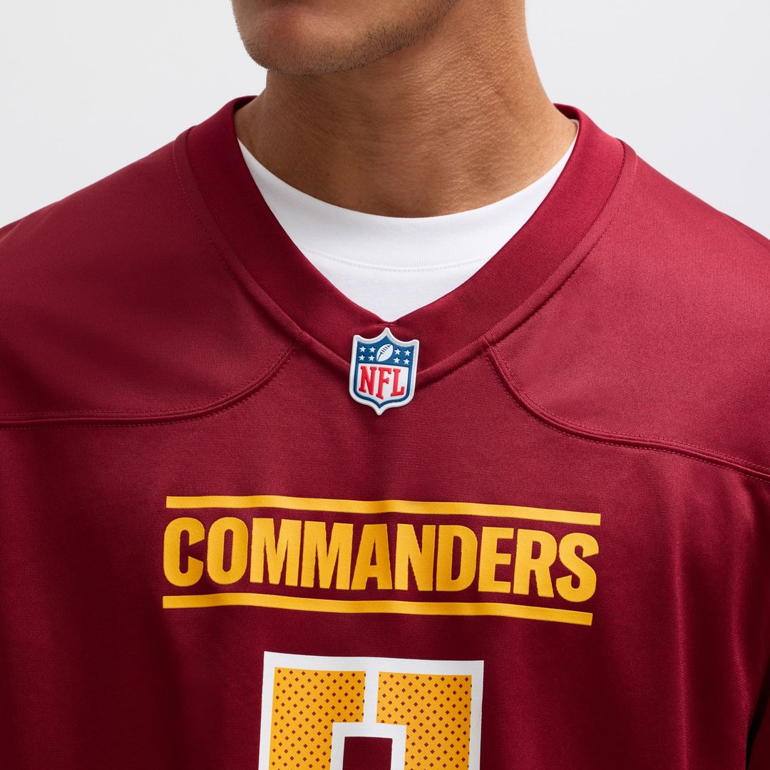 Washington Commanders Jayden Daniels Nike Black Alternate Game Player Jersey
