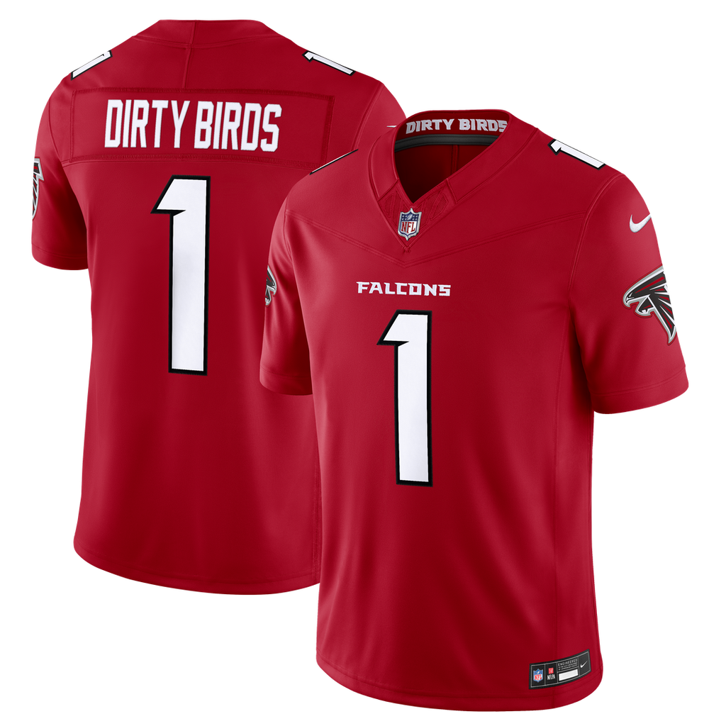 Atlanta Falcons Dirty Birds Nike Red Team Vapor F.U.S.E. Stitched Limited Jersey