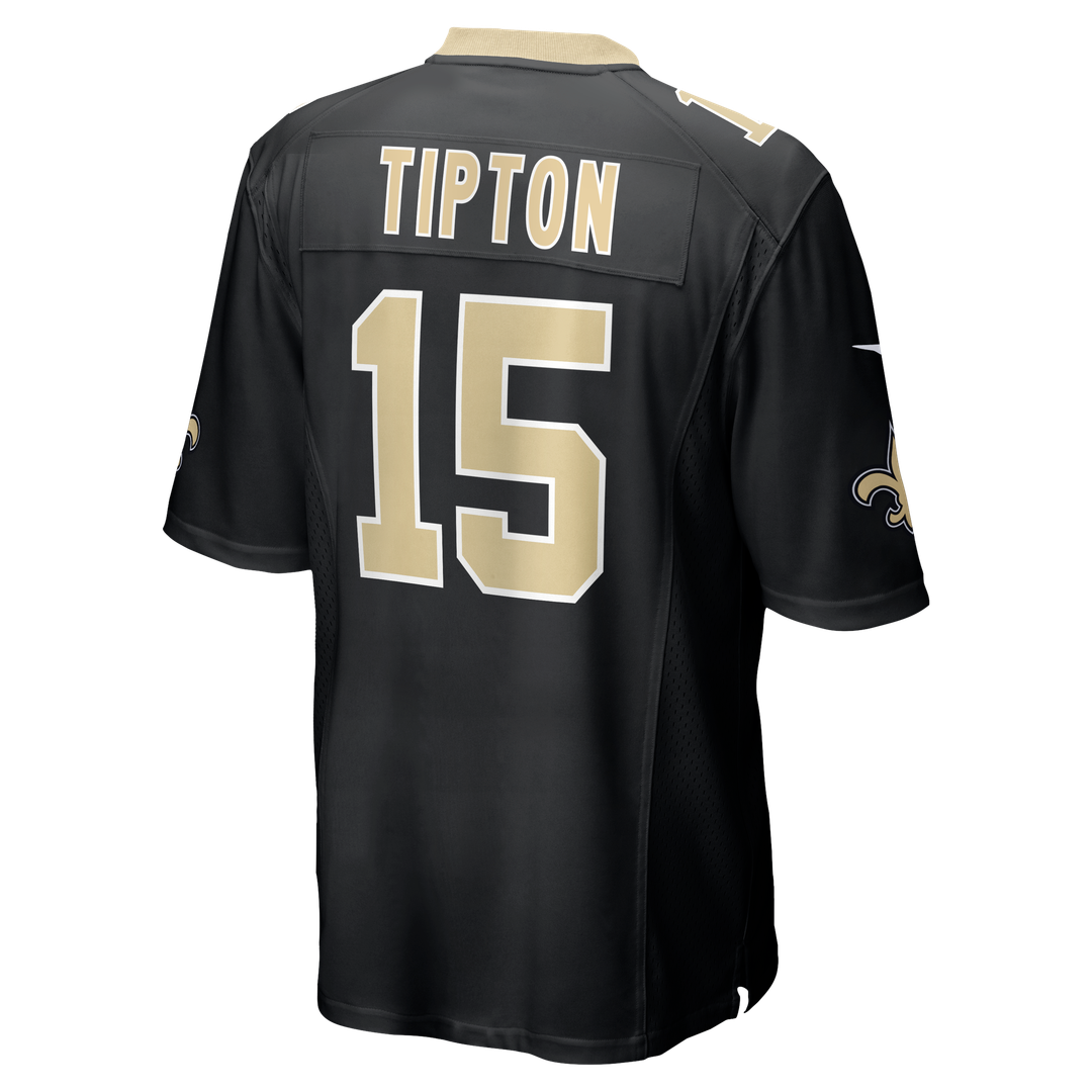 New Orleans Saints Mason Tipton Nike Black Team Game Jersey