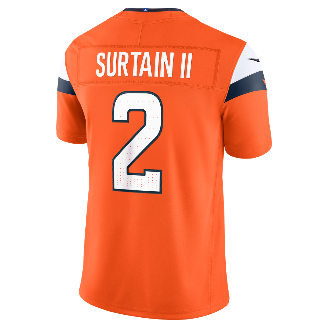 Denver Broncos Pat Surtain II Nike Navy Alternate Vapor F.U.S.E. Stitched Limited Jersey