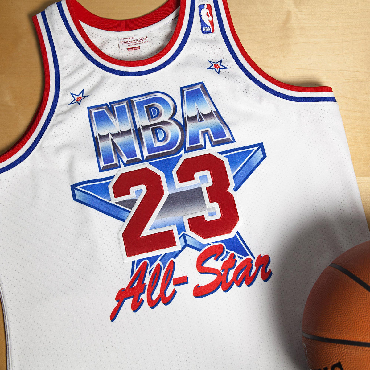 NBA All-Star East Michael Jordan 1991 Authentic Jersey by Mitchell & Ness - White