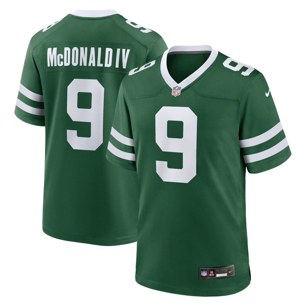 New York Jets Will McDonald IV Nike Legacy Green Team Game Jersey