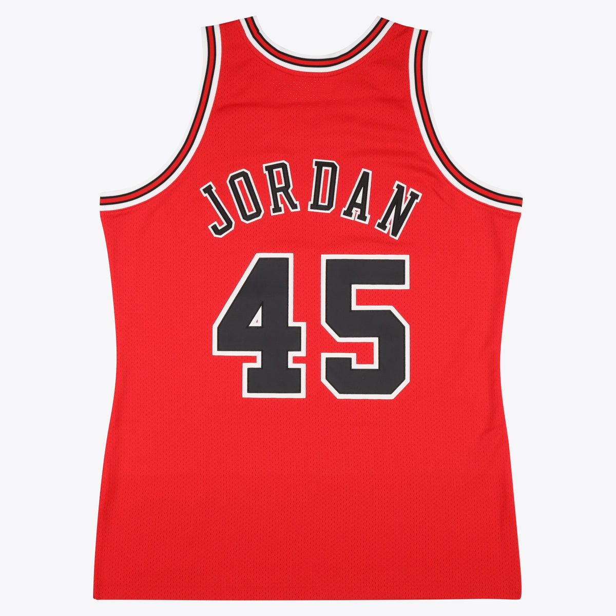 Chicago Bulls Michael Jordan 1994-95 Road 45 Authentic Jersey By Mitchell & Ness - Red
