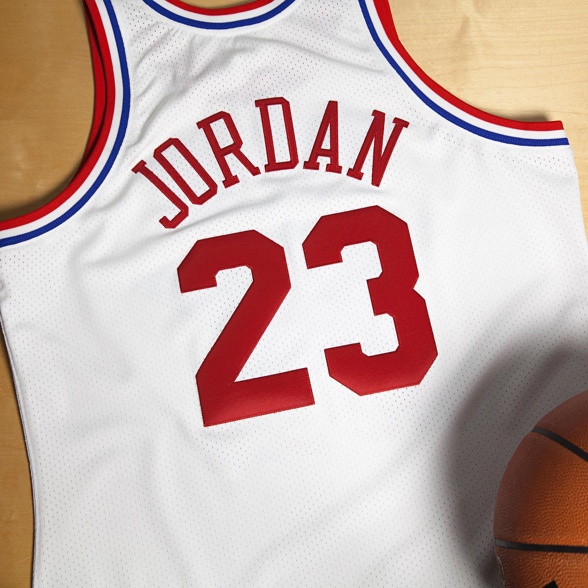 NBA All-Star East Michael Jordan 1991 Authentic Jersey by Mitchell & Ness - White