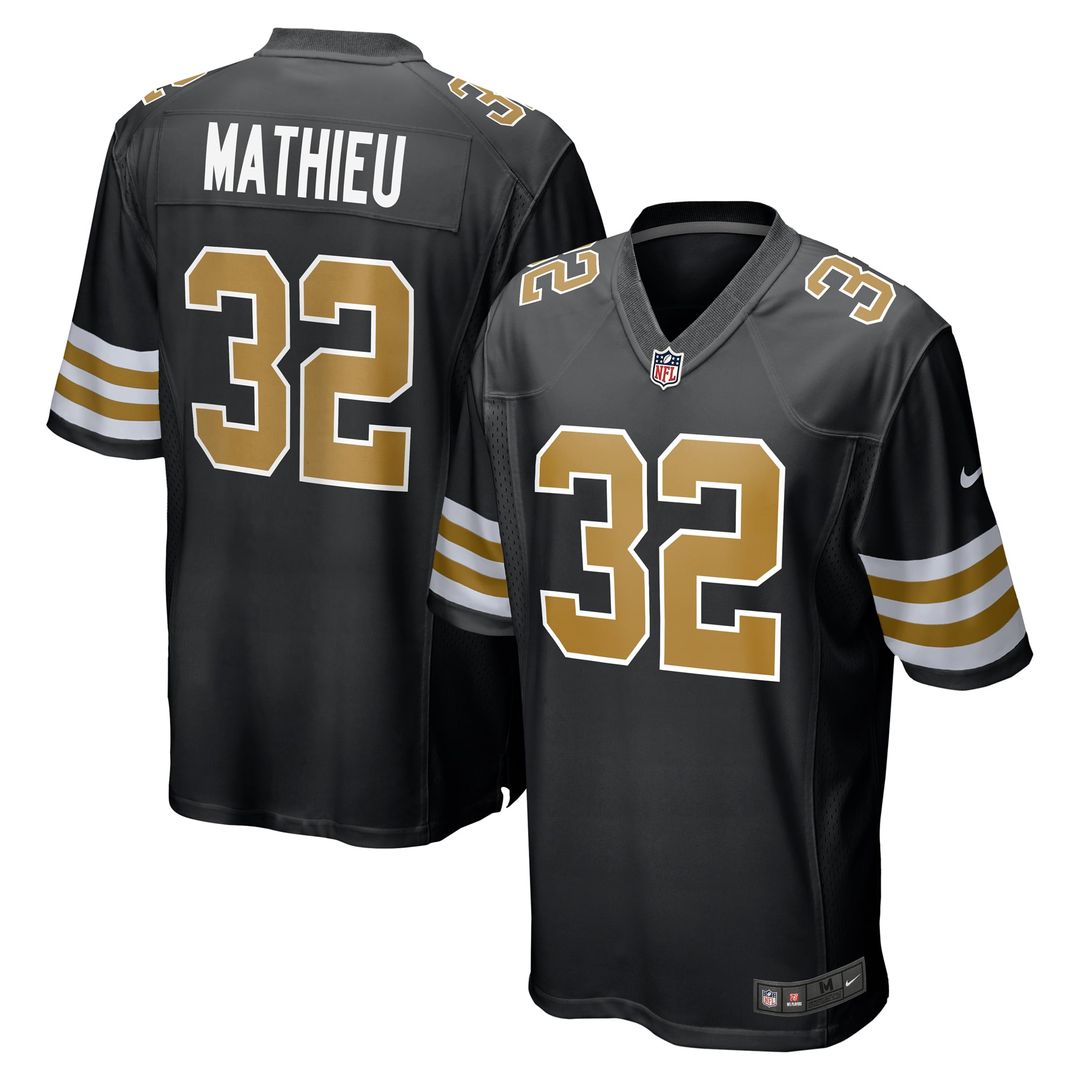 New Orleans Saints Tyrann Mathieu Nike White Alternate Game Jersey