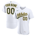 Athletics Nike White Home Authentic Custom Jersey
