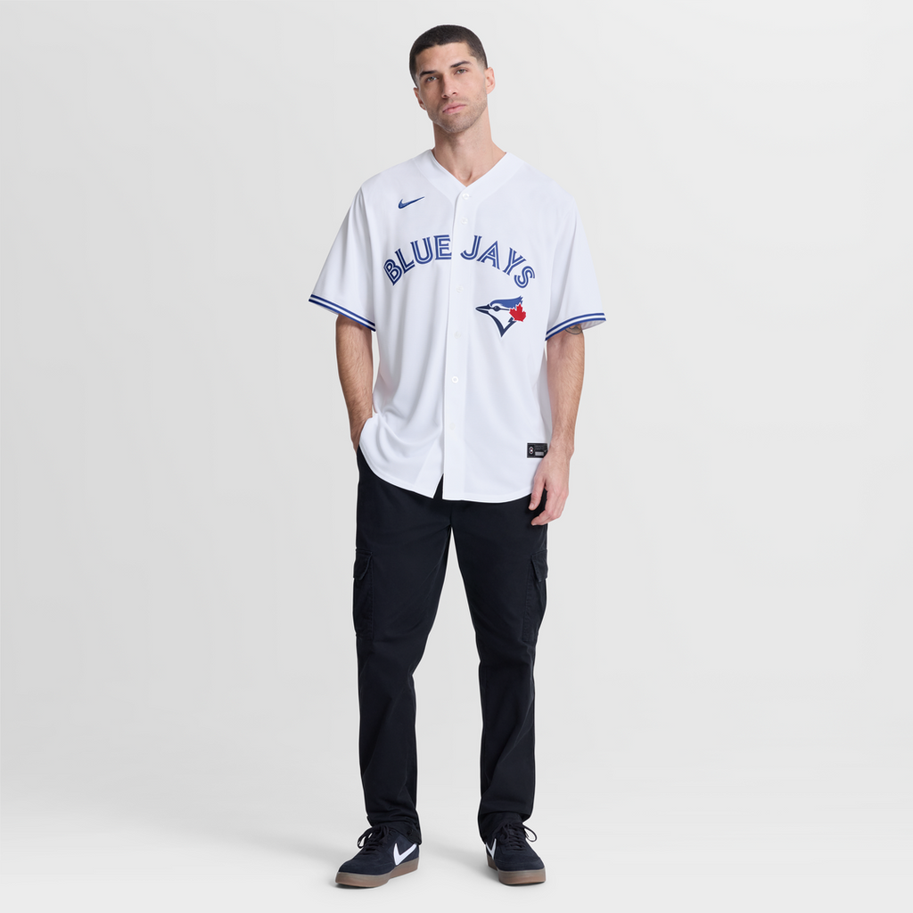 Toronto Blue Jays Shane Bieber Nike White Home Replica Jersey