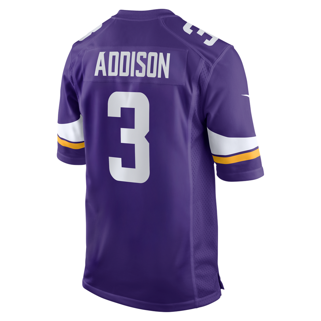 Minnesota Vikings Jordan Addison Nike Purple Game Jersey