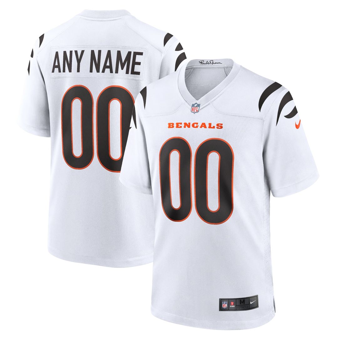 Cincinnati Bengals Nike Black Game Custom Jersey
