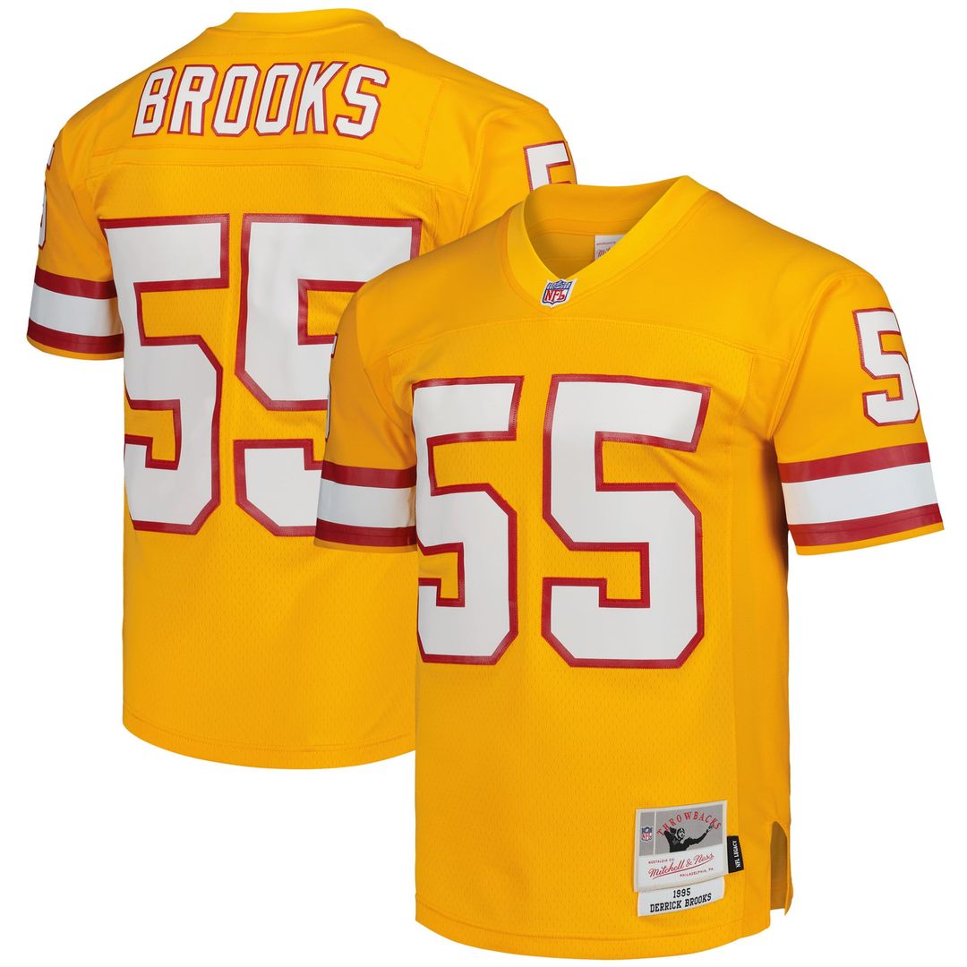 Tampa Bay Buccaneers Derrick Brooks Mitchell & Ness Red Legacy Replica Jersey