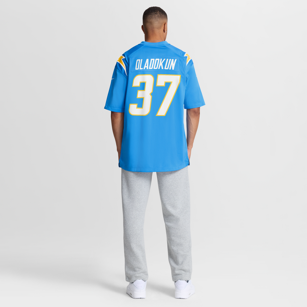Los Angeles Chargers Jordan Oladokun Nike Powder Blue Team Game Jersey