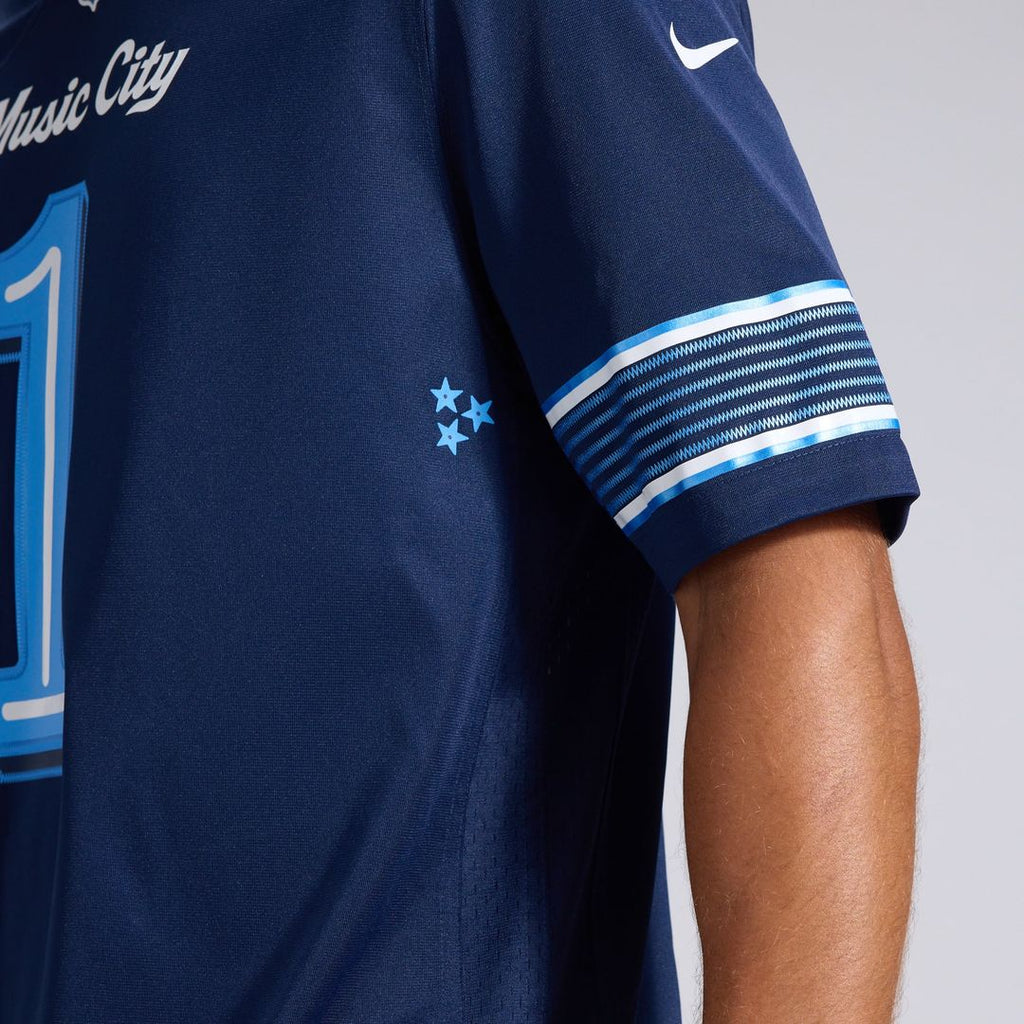 Tennessee Titans Cameron Ward Nike Navy 2026 Rivalries Collection Game Jersey