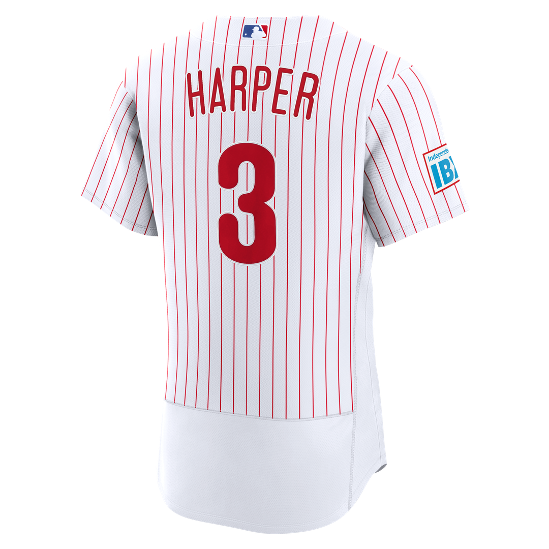 Philadelphia Phillies Bryce Harper Nike Light Blue Alternate Authentic Sponsor Patch Jersey