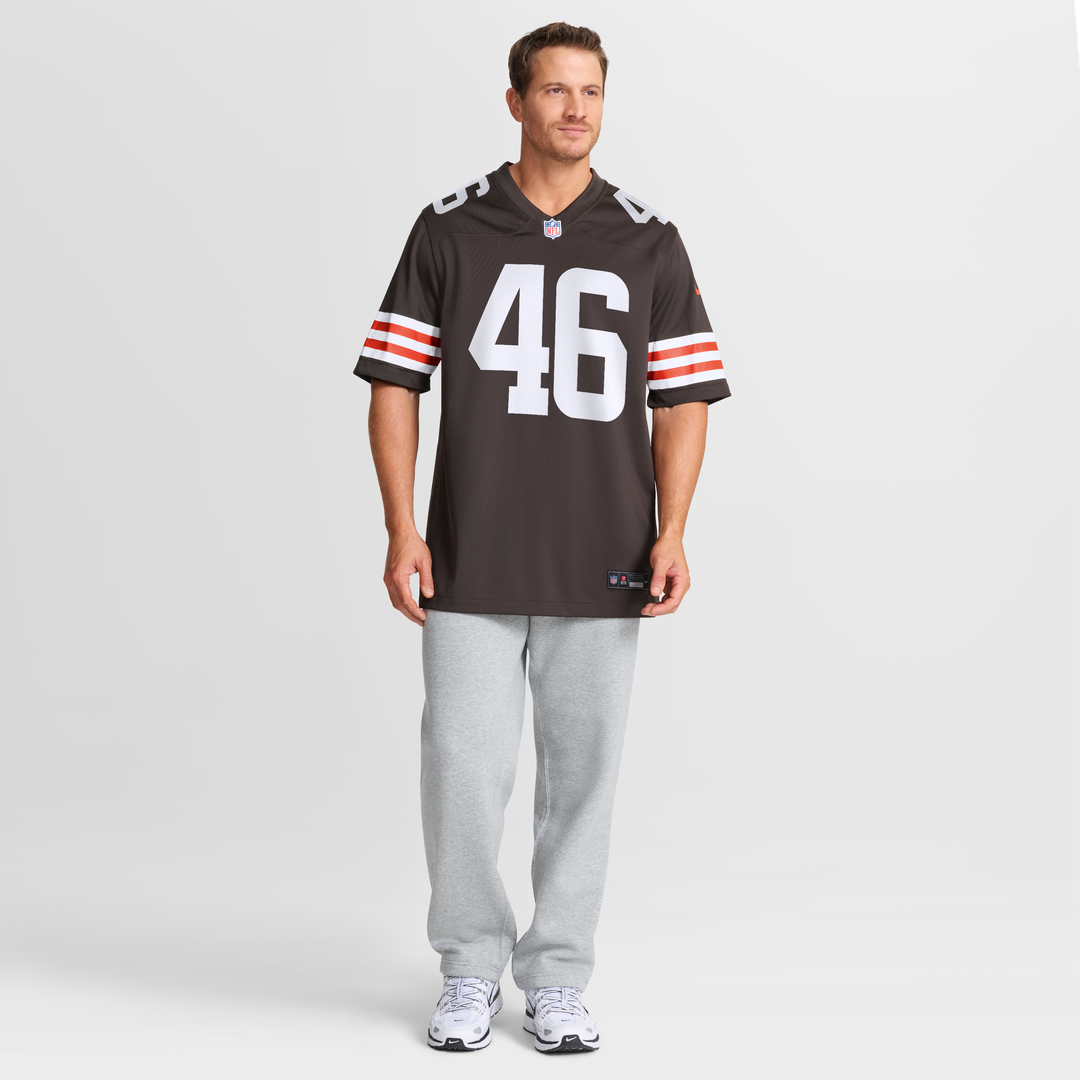 Cleveland Browns Don Fleming Nike Brown Retired Player Jersey