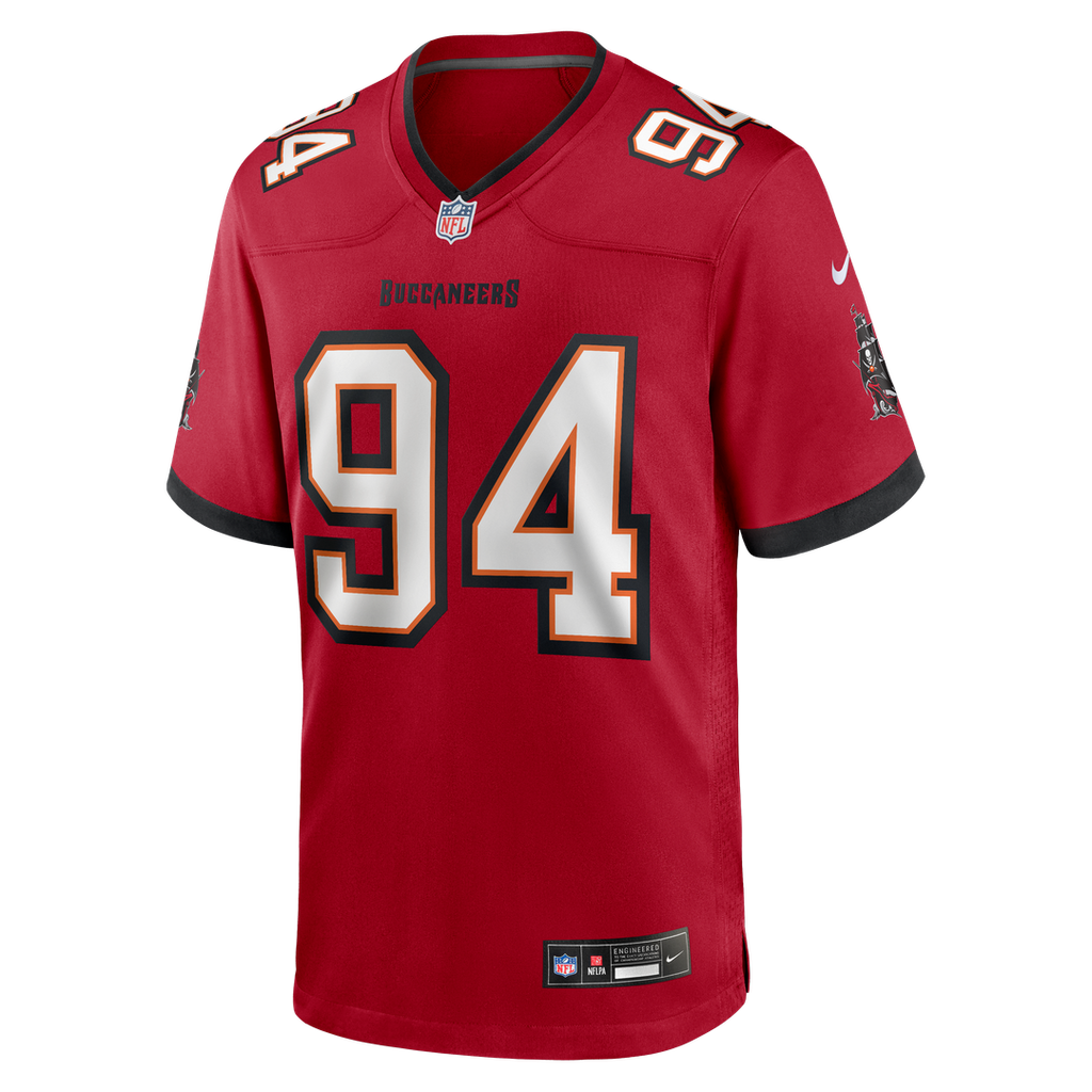 Tampa Bay Buccaneers Calijah Kancey Nike Red Game Jersey