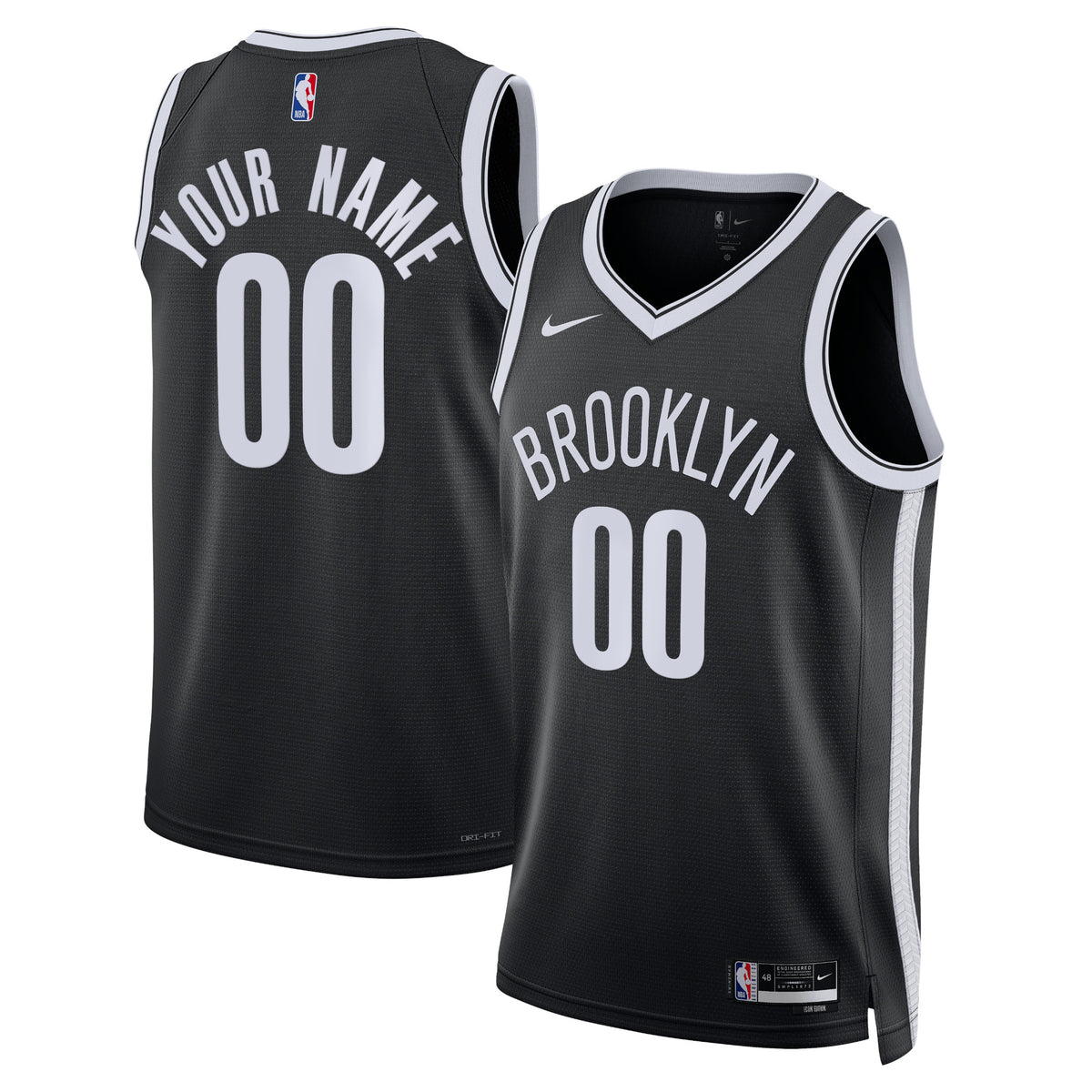 Brooklyn Nets Nike Icon Swingman Jersey - Custom - Unisex