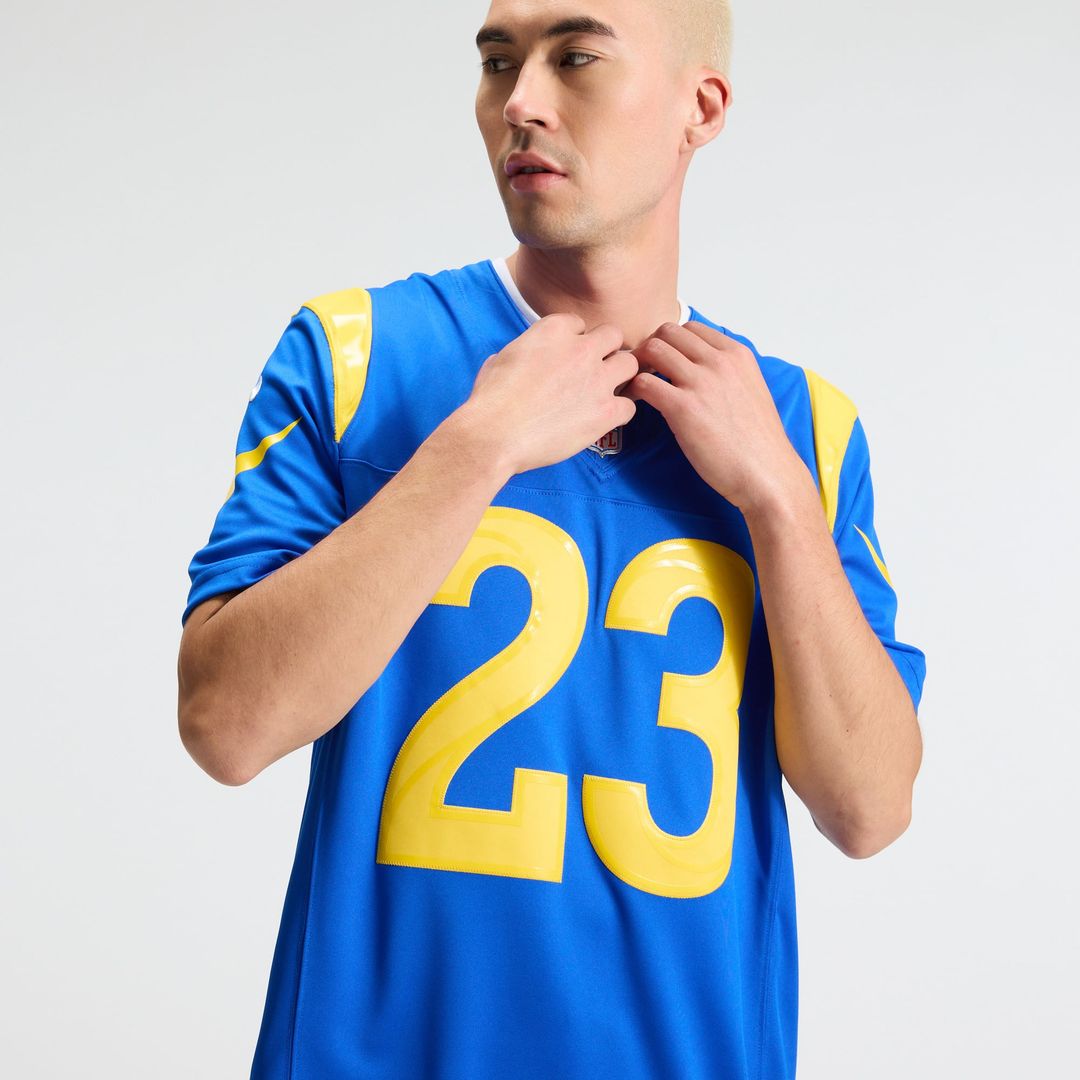 Los Angeles Rams Kyren Williams Nike White Vapor F.U.S.E. Stitched Limited Jersey