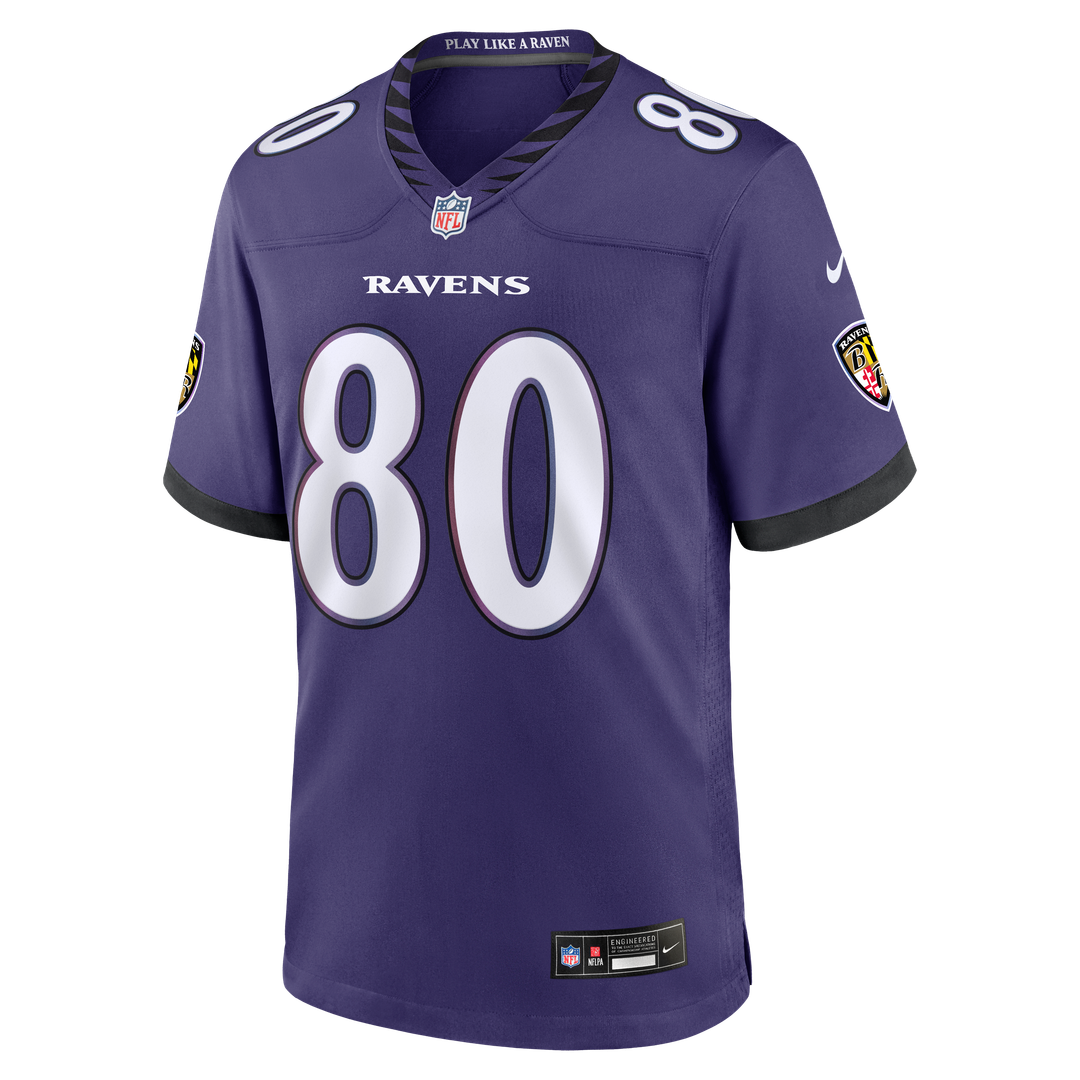 Baltimore Ravens Durham Smythe Nike Purple Team Game Jersey