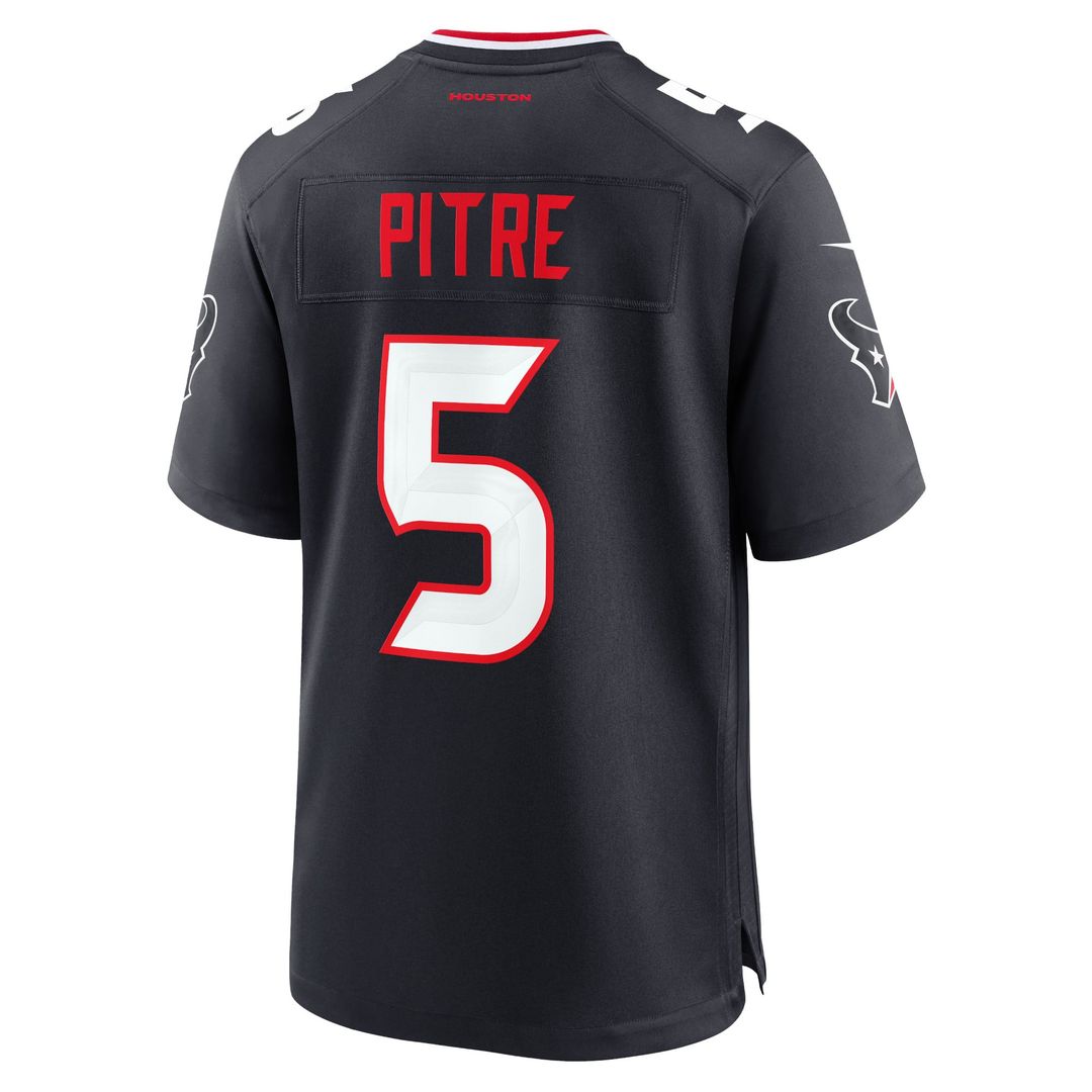 Houston Texans Jalen Pitre Nike Navy Game Jersey