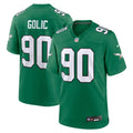 Philadelphia Eagles Mike Golic Nike Kelly Green Retired Player Alternate Game Jersey