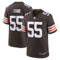 Cleveland Browns Spencer Fano Nike Brown Team Game Jersey