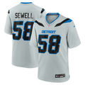 Detroit Lions Penei Sewell Nike Silver 2026 Rivalries Collection Game Jersey