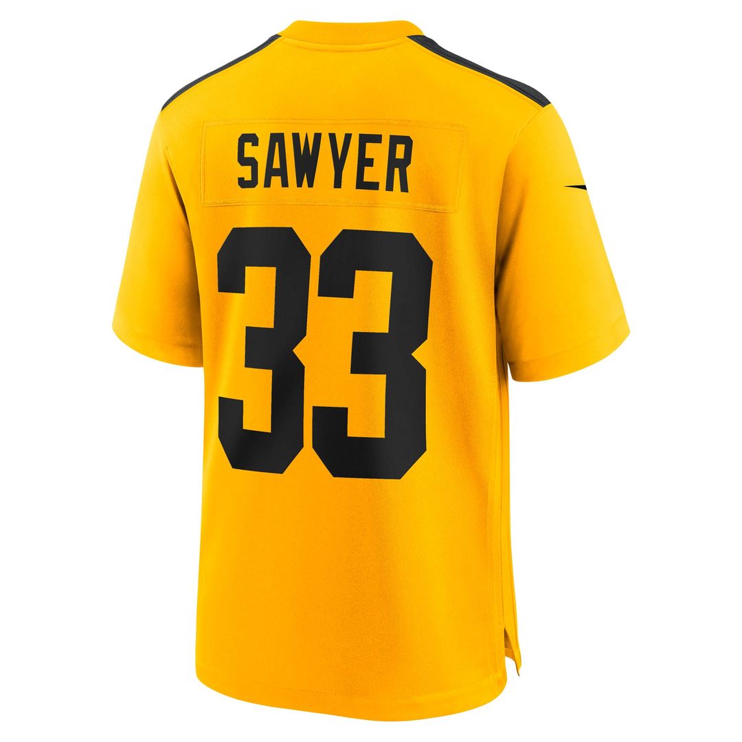 Pittsburgh Steelers Jack Sawyer Nike Black Team Game Jersey