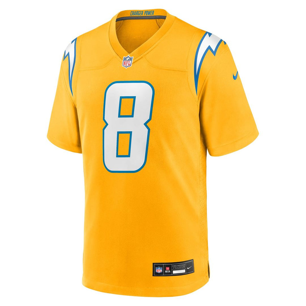 Los Angeles Chargers Omarion Hampton Nike Powder Blue Game Player Jersey