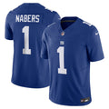 New York Giants Malik Nabers Nike Royal Vapor F.U.S.E. Limited Jersey