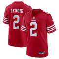 San Francisco 49ers Deommodore Lenoir Nike Scarlet Game Jersey