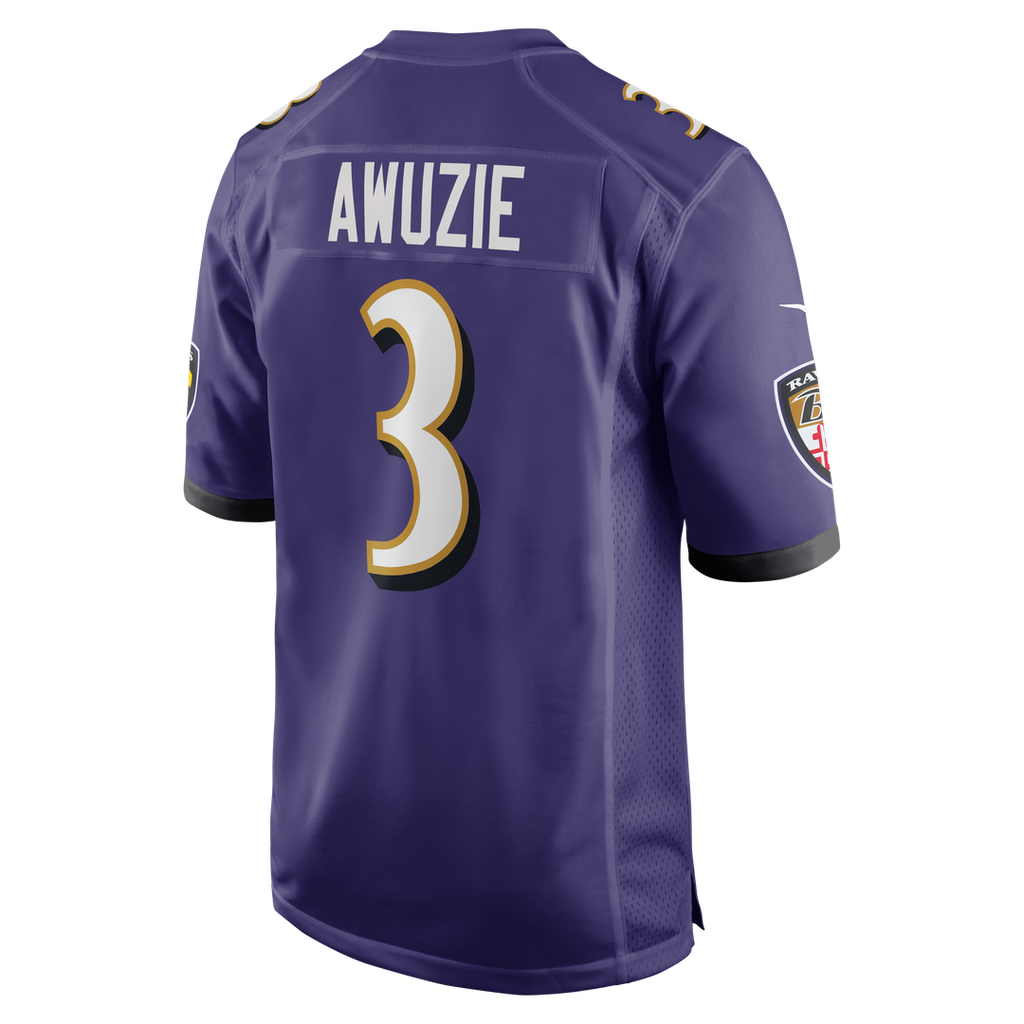 Baltimore Ravens Chidobe Awuzie Nike Purple Team Game Jersey