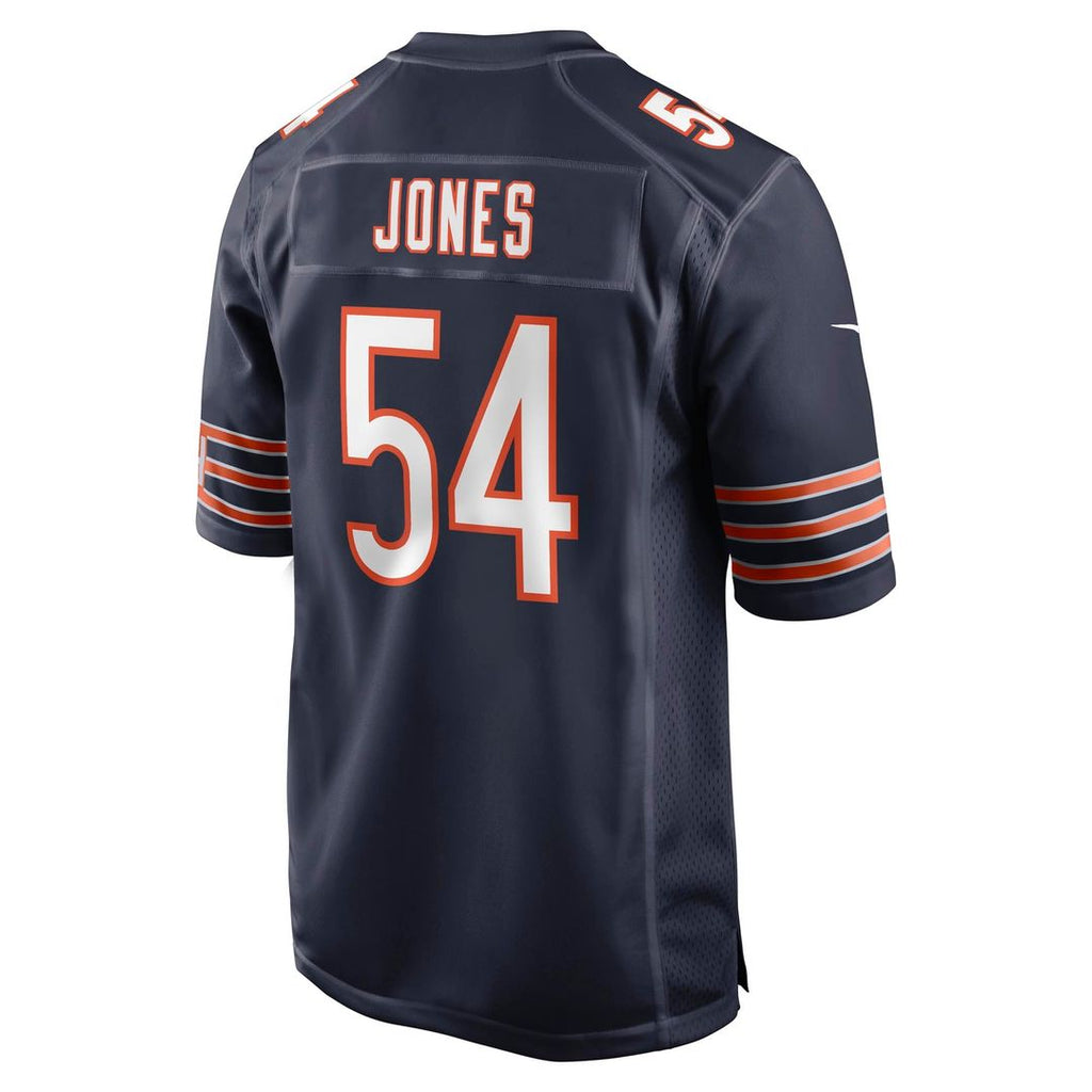 Chicago Bears Logan Jones Nike Navy Team Game Jersey